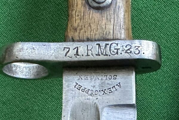Mauser 1871/84 bayonet with sawback - Image 7