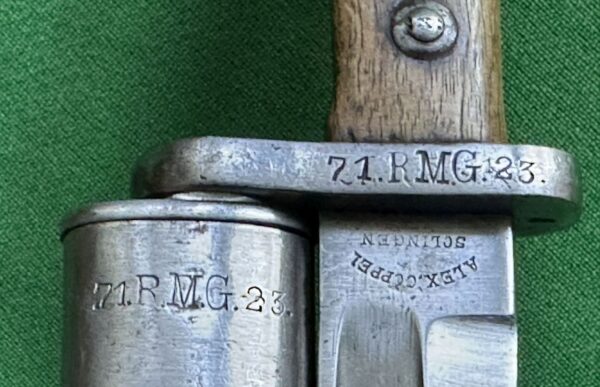 Mauser 1871/84 bayonet with sawback - Image 8