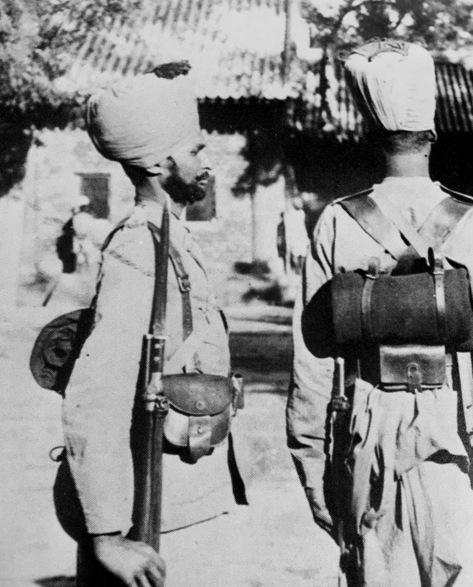 Hindu or Sikh soldier  in China with 1888 bayonet