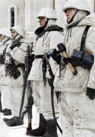 German soldiers in color